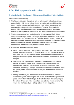 A Scottish approach to taxation