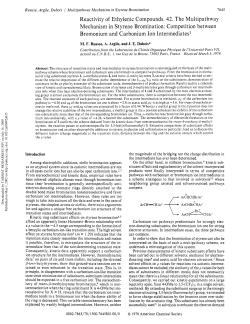 Reactivity of ethylenic compounds. 42. The multipathway