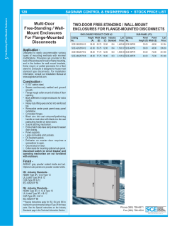 Multi-Door Free-Standing / Wall- Mount Enclosures For Flange
