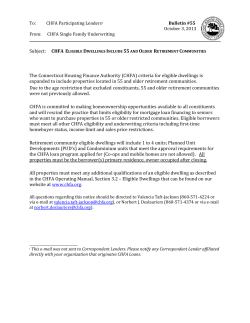 chfa eligible dwellings include 55 and older retirement