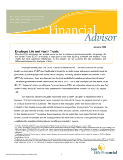 Employee Life and Health Trusts