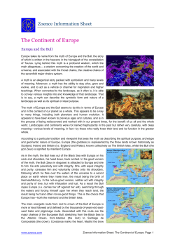 The Continent of Europe