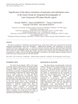 Significance of the direct correlation of ammonite and radiolarian