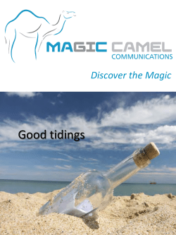 Good tidings - MAGIC CAMEL