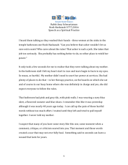 Rabbi Schwartzman - Temple Rodef Shalom