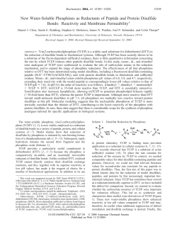 New Water-Soluble Phosphines as Reductants of