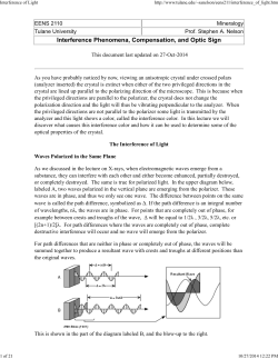 Interference of Light