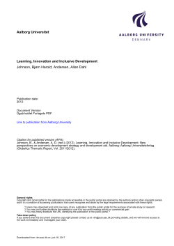 Learning_Innovation_and_Inclusive_Development - VBN