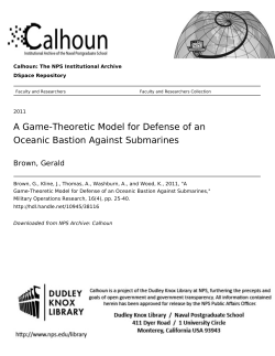 A Game-Theoretic Model for Defense of an Oceanic Bastion Against