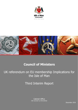 Third Interim Report - Isle of Man Government