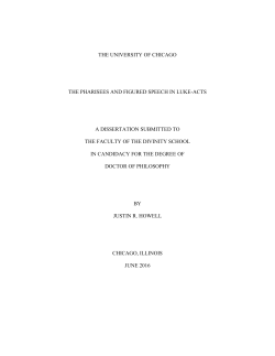 The Pharisees and Figured Speech in Luke-Acts