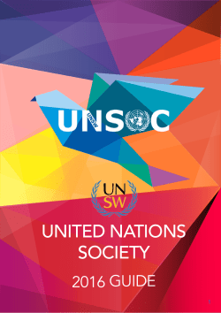 UNSW United Nations Society Guide 2016