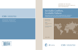 Inevitable Conflicts, Avoidable Failures