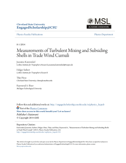 Measurements of Turbulent Mixing and Subsiding Shells in Trade