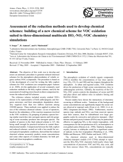 Assessment of the reduction methods used to develop chemical