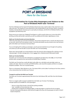 Information for Cruise Ship Passengers and