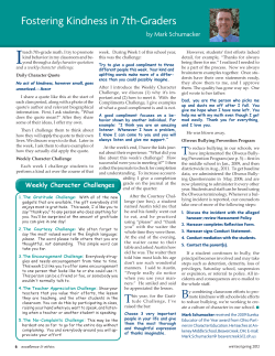 Fostering Kindness in 7th