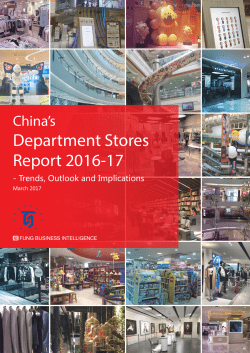China`s Department Stores Report 2016