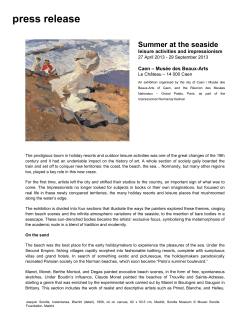 press release - Grand Palais