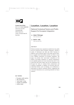 Location, Location, Location