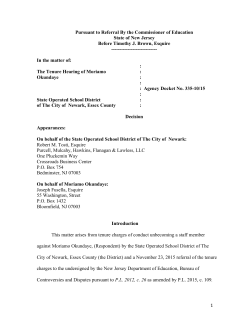 Arbitrator TEACHNJ Decisions