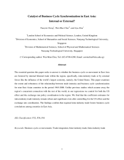 4.3 Catalyst of business cycle synchronization in East Asia: internal