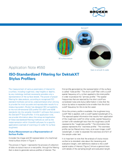Application Note #550 ISO-Standardized Filtering for