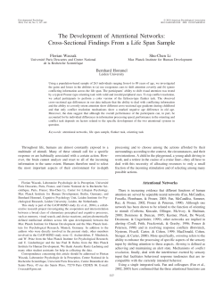 The Development of Attentional Networks: Cross