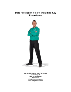 Data (Privacy) Protection Procedure