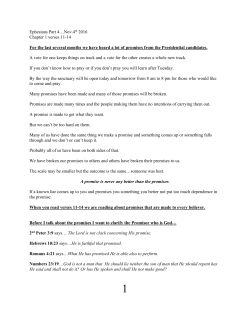 Ephesians Part 4 Nov 4th 2016 Chapter 1:11-14