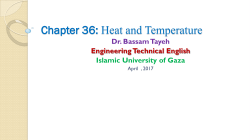Chapter 36: Heat and Temperature