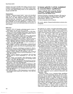 Is human galectin-1 activity modulated by monomer/dimer