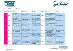 Improver 10 mile plan