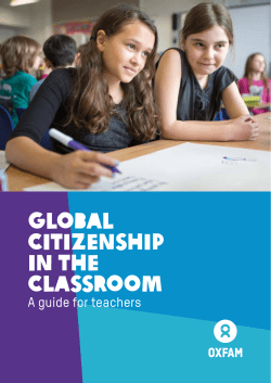 Global citizenship in the Classroom A guide for teachers