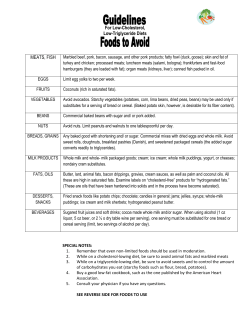 For Low-Cholesterol, Low