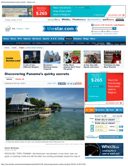 Discovering Panama`s quirky secrets - thestar.com