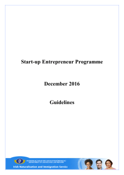 Start-up Entrepreneur Programme