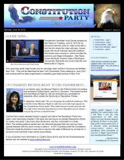 goode news&hellip; - Constitution Party