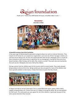 Newsletter - Asian Foundation