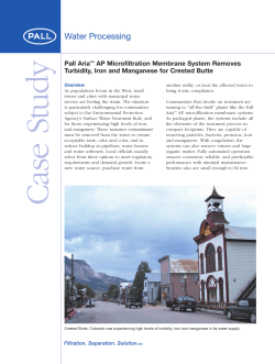 Pall Aria&trade; AP Microfiltration Membrane System