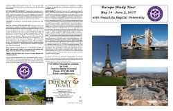 European Study Tour Summer 2017 -brochure