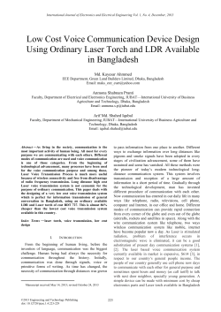 Low Cost Voice Communication Device Design Using