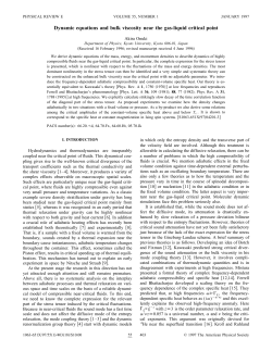 Dynamic equations and bulk viscosity near the gas