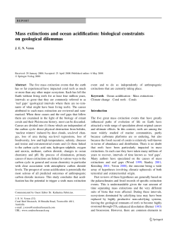 Mass extinctions and ocean acidification: biological