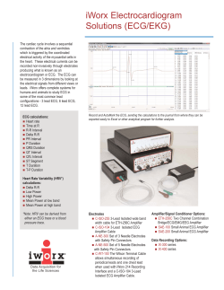 iWorx Electrocardiogram Solutions (ECG/EKG)