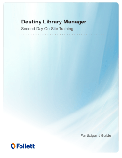 Destiny Library Manager