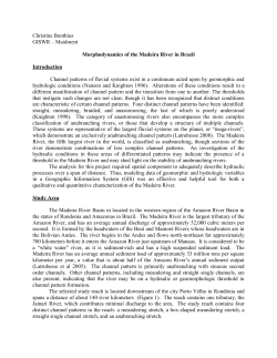 Morphodynamics of the Madeira River in Brazil