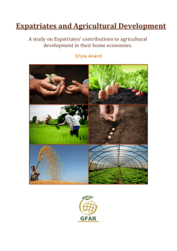 Expatriates and Agricultural Development