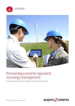 Pioneering a smarter approach to energy management