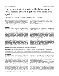 Forces consistent with plateau-like behaviour of spinal neurons